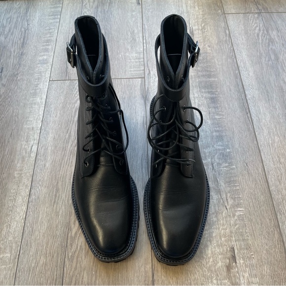 NWOT Rachel Comey Dame Leather Combat Boots with Strap - Picture 10 of 13